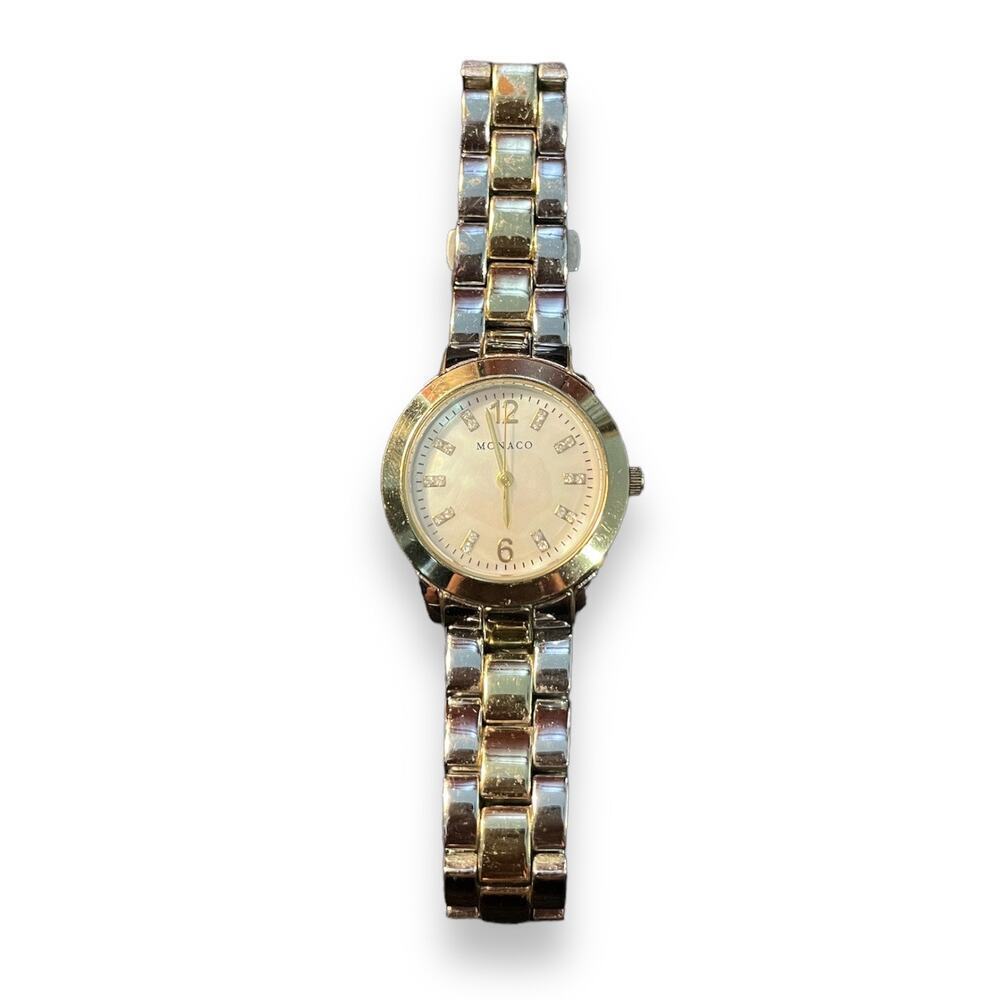 Vintage Monaco Two Toned Ladies Small Wristwatch